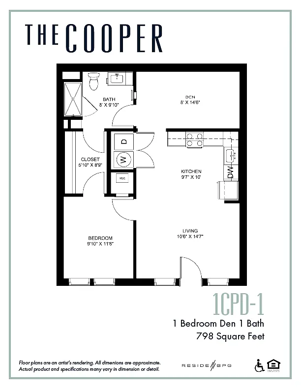 Floor plan 1CPD-1