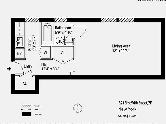 2nd image of 321 E 54th St APT 7F