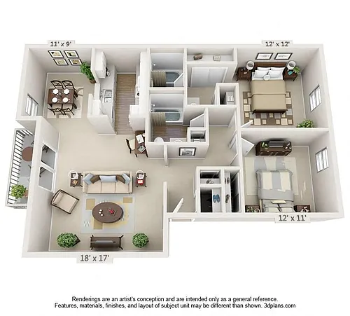 Floor plan Renovated Tawny