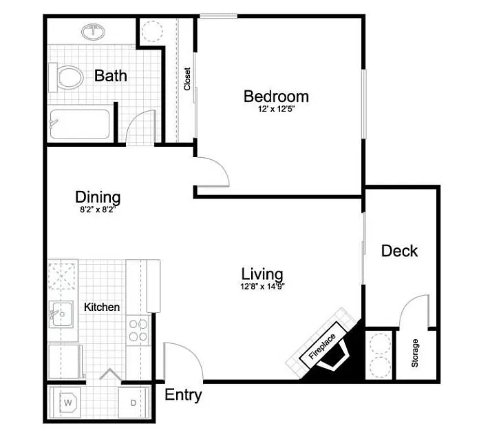Floor plan 1X1