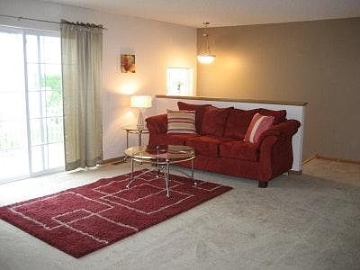 Open layout living room