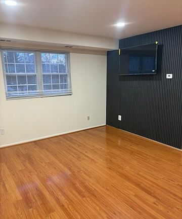 Custom Designed Wall with 50" TV for your enjoyment