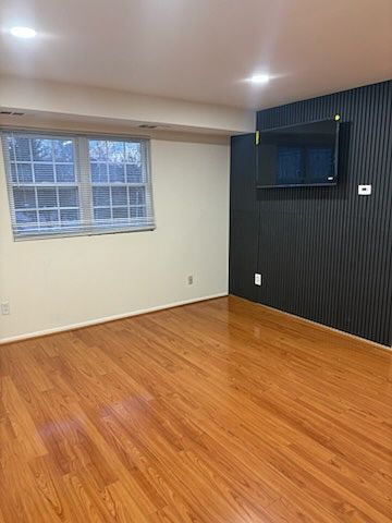 Custom Designed Wall with 50" TV for your enjoyment