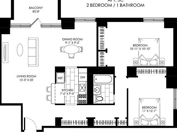 2nd image of 70 W 93rd St #705C