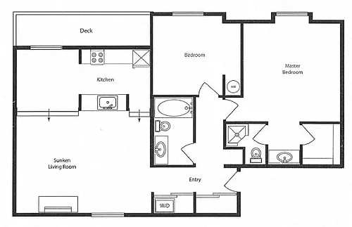 Floor plan 2 Bedroom