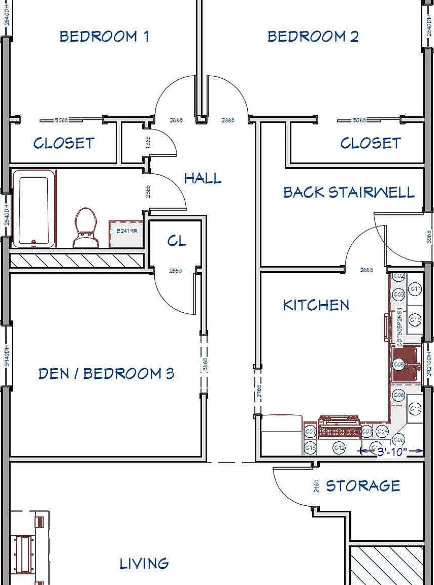 2 bed, 1000 sqft, $3,000 — Photo 1