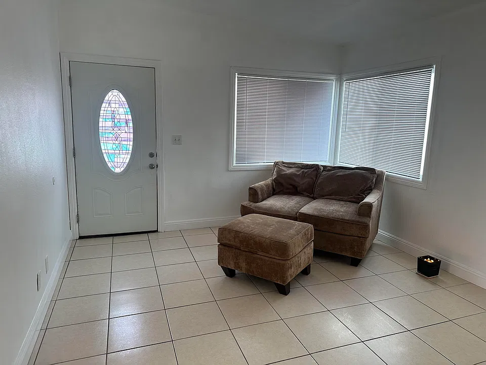 View of Living Room towards front door