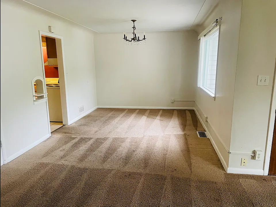 Dining off of kitchen (photo taken from large living room area)