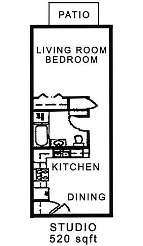 Floor plan Studio