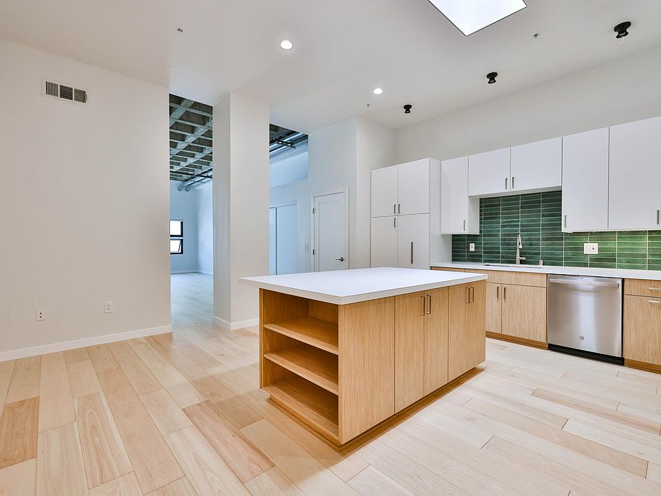 Kitchen and dining or sitting area