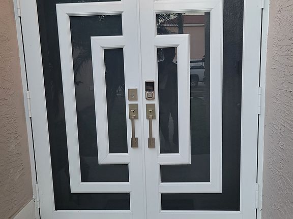 New Hurricane Impact Door with Smart Lock
