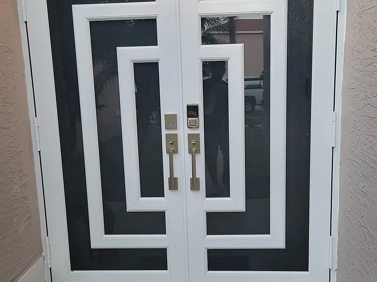 New Hurricane Impact Door with Smart Lock