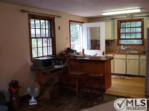 kitchen area , side yard door