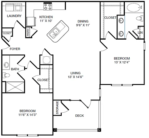 Floor plan B1 - Reimagine