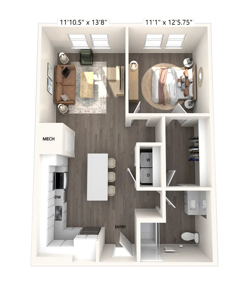 Floor plan A2-767sf-331