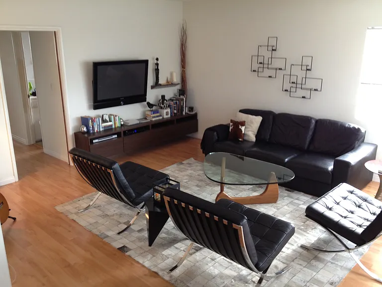 Can you tell he was an architect? LOL Here's a more masculine version of furnishing the unit.