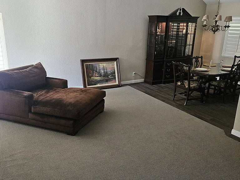 Living room adjacent to Dining room