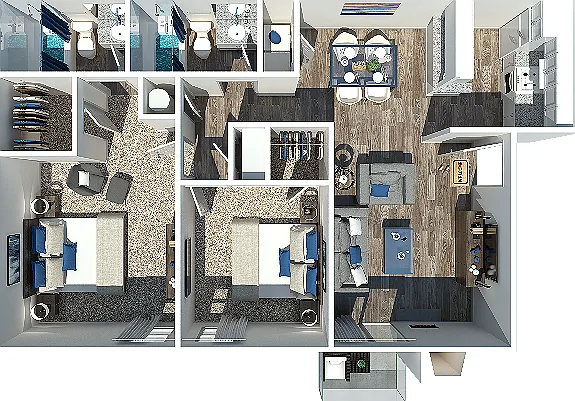 2 Bedroom | 2 Bathroom 2 Bedroom | 2 Bathroom