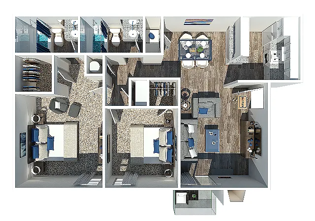 Floor plan 2 Bedroom