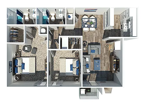 Floor plan 2 Bedroom