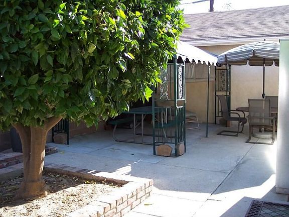Side Yard With Portable Gazebo
