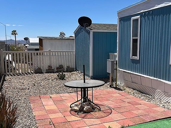 Fenced-in back yard