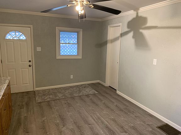 Kitchen Looking at Back door/Basement Door