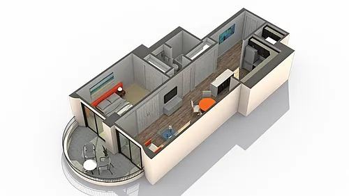 Floor plan Six 15B