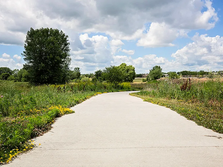 Enjoy the outdoors with a walk, jog or bike ride on the bike trail next to our community.