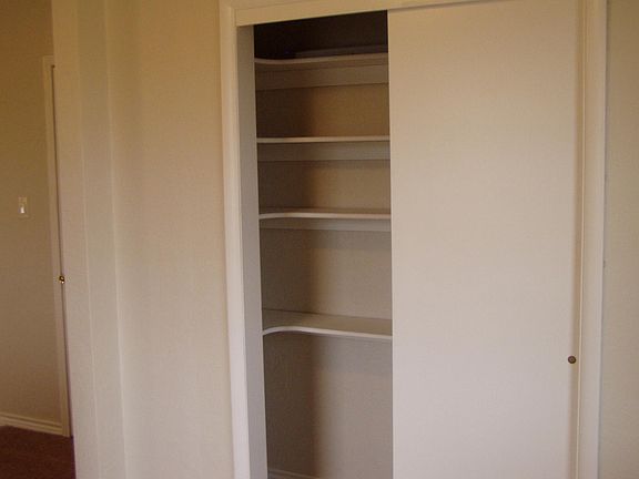 The pantry is easy to get to. It is just off the kitchen.