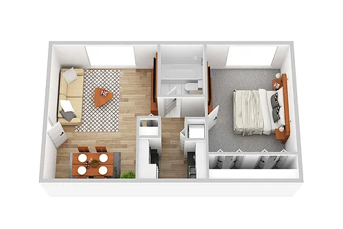 Floor plan One Bedroom
