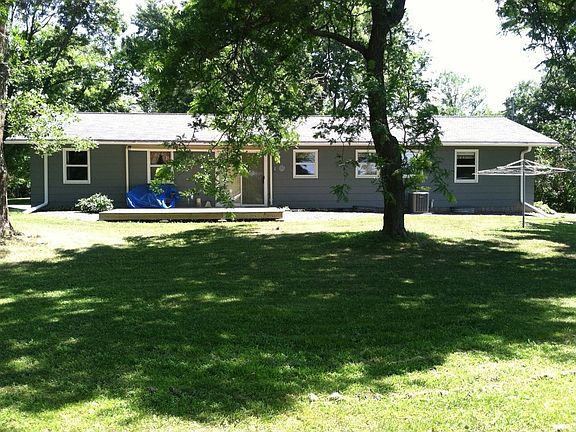 Large backyard, big deck