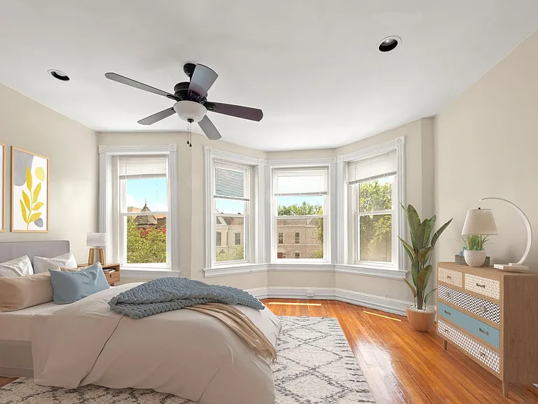 Bedroom 1. This image shows a virtually furnished space. Bedrooms come unfurnished.