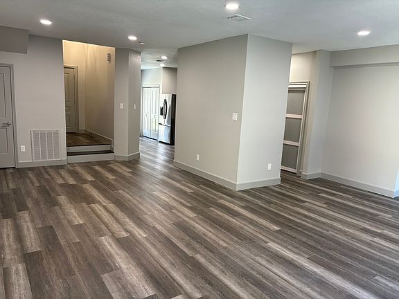 Large combined living room and dining room.