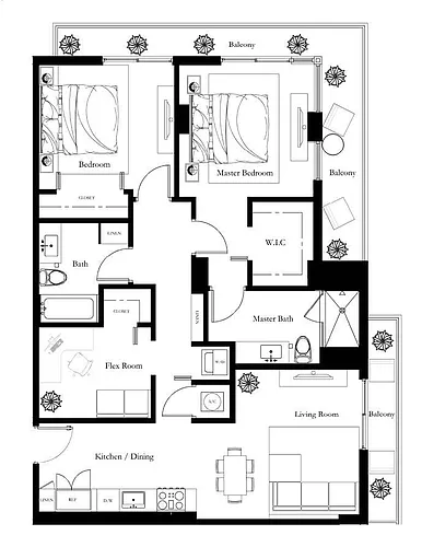Floor plan SDB1
