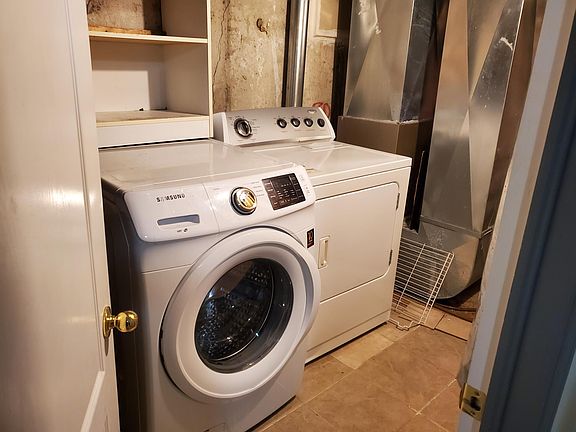 Laundry area which is in the basement