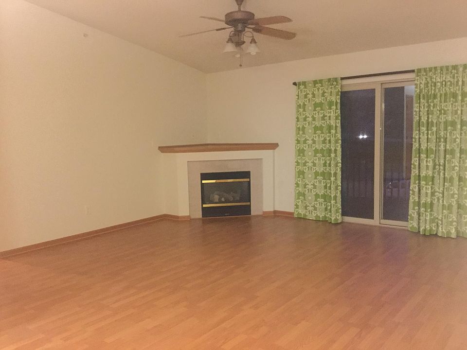 Beautiful hardwood floor with fireplace