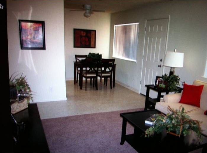 Model dining room view
