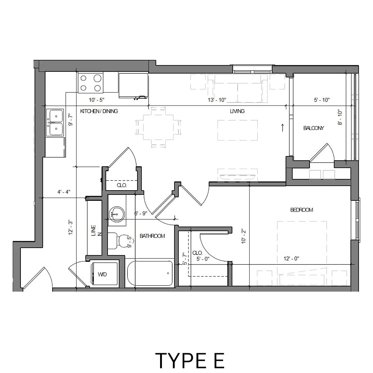 Floor plan TYPE E
