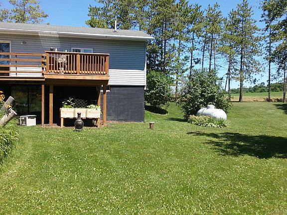 Backyard view of house