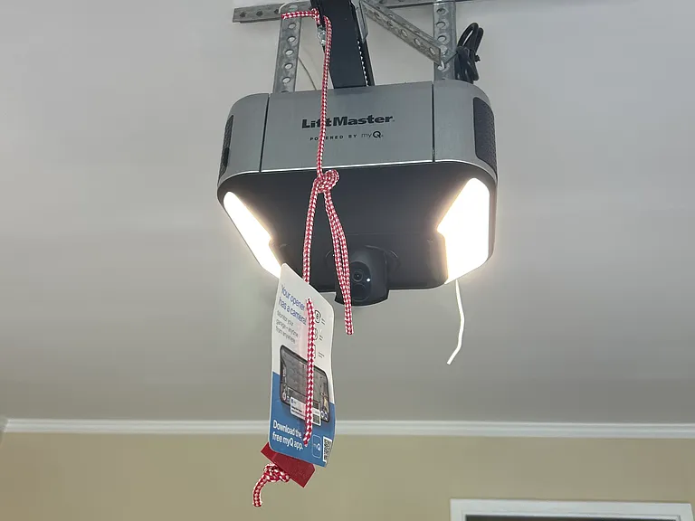 New garage door, new belt driven garage opener with camera and remote access (requires wifi).