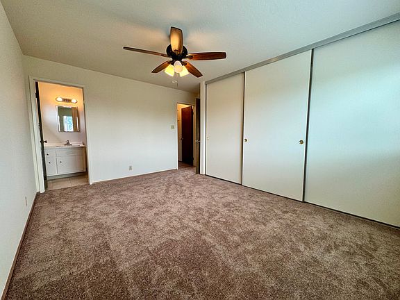 bedroom with large closet