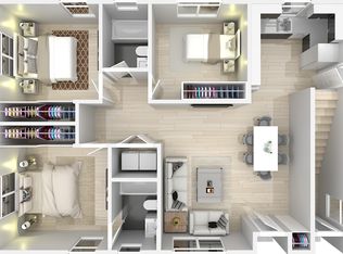 3Bd-2Ba Fourplex Plan, The Palmeras Estates, Edinburg, TX 78539