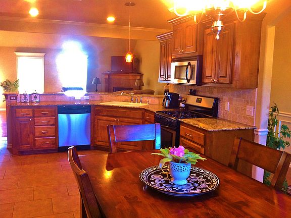 Dining room and kitchen