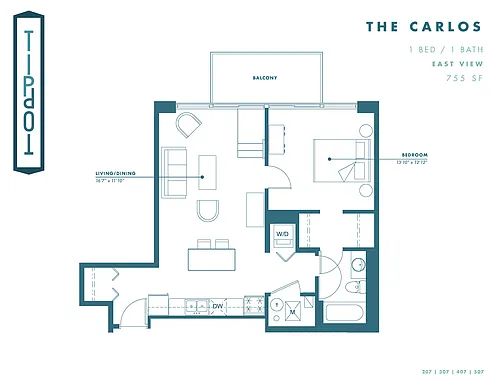 Floor plan The Carlos