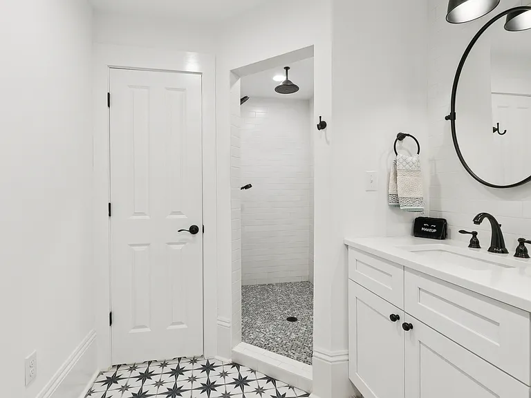 Master ensuite bathroom, soaking tub, toilet closet, double vanity, spacious shower