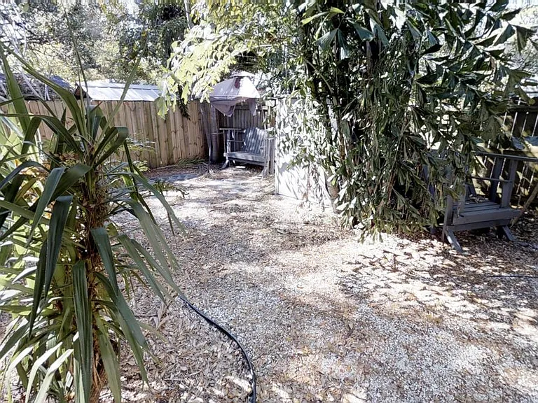 Partial backyard