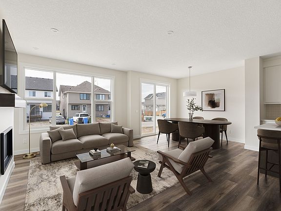 A photo of the front garage quick possession home at 120 Creekstone Circle SW in Creekstone by Brook