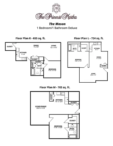Floor plan The Mason's