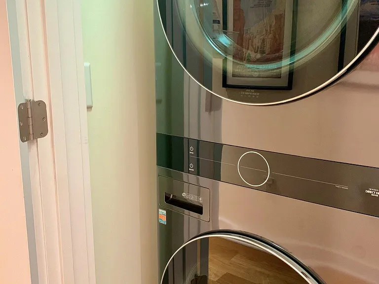 LG Washtower in hallway closet